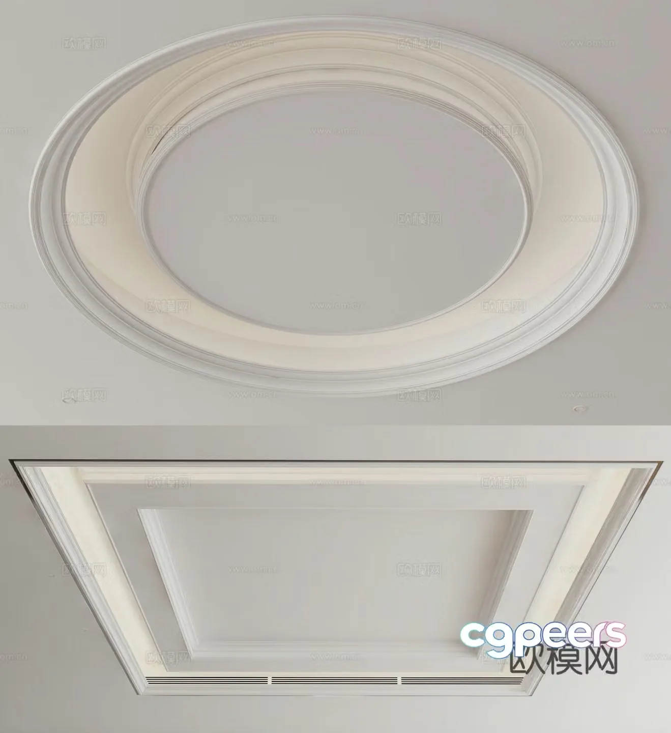 Modern ceiling 3d model