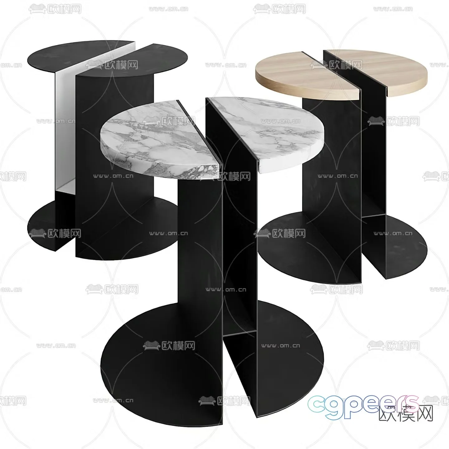 MISSANA round table side table 3d model