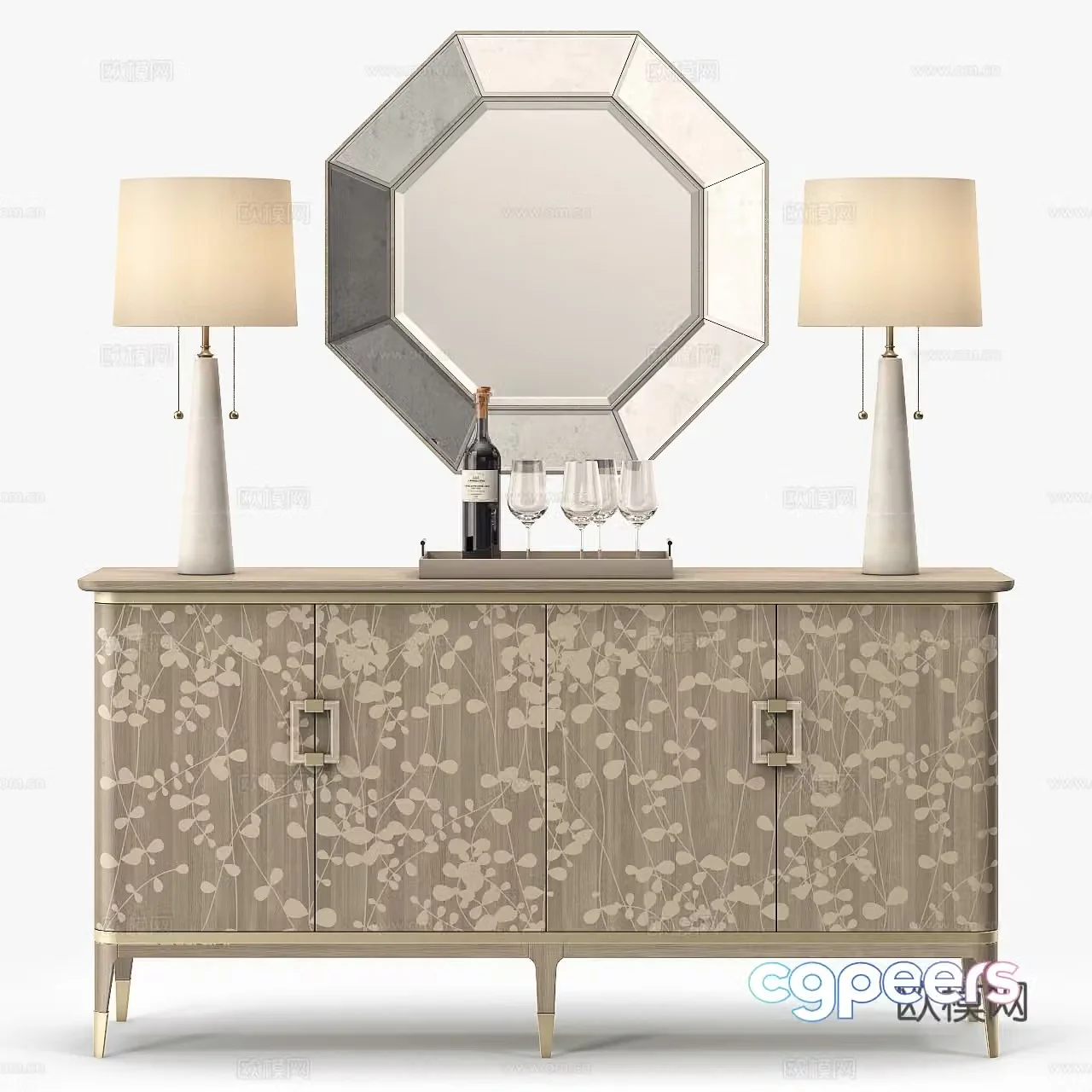 Decorative cabinet 3d model
