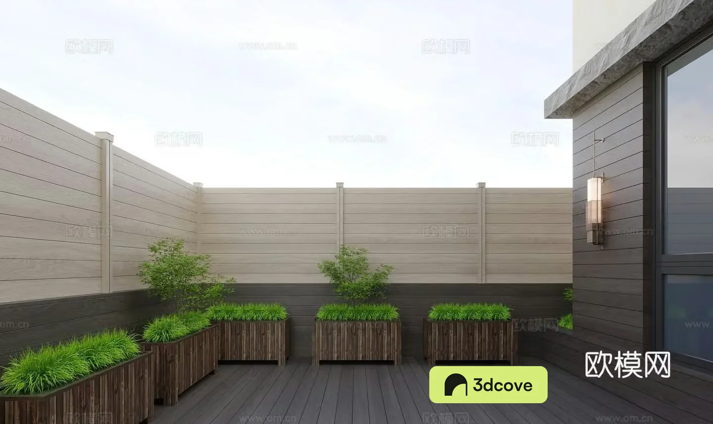modern terrace balcony garden
