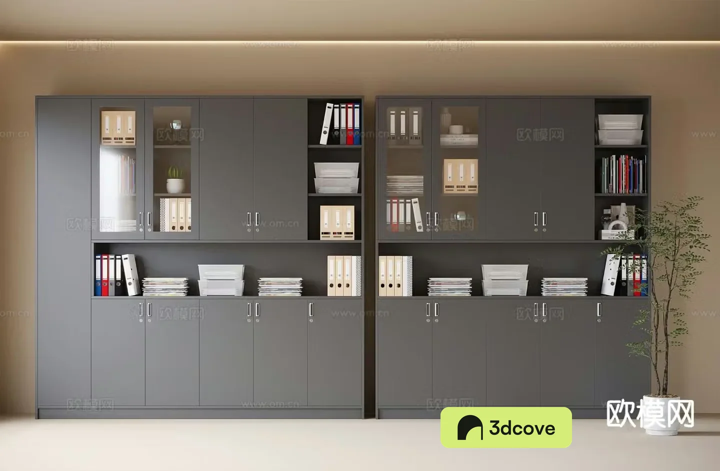 Modern office file cabinet