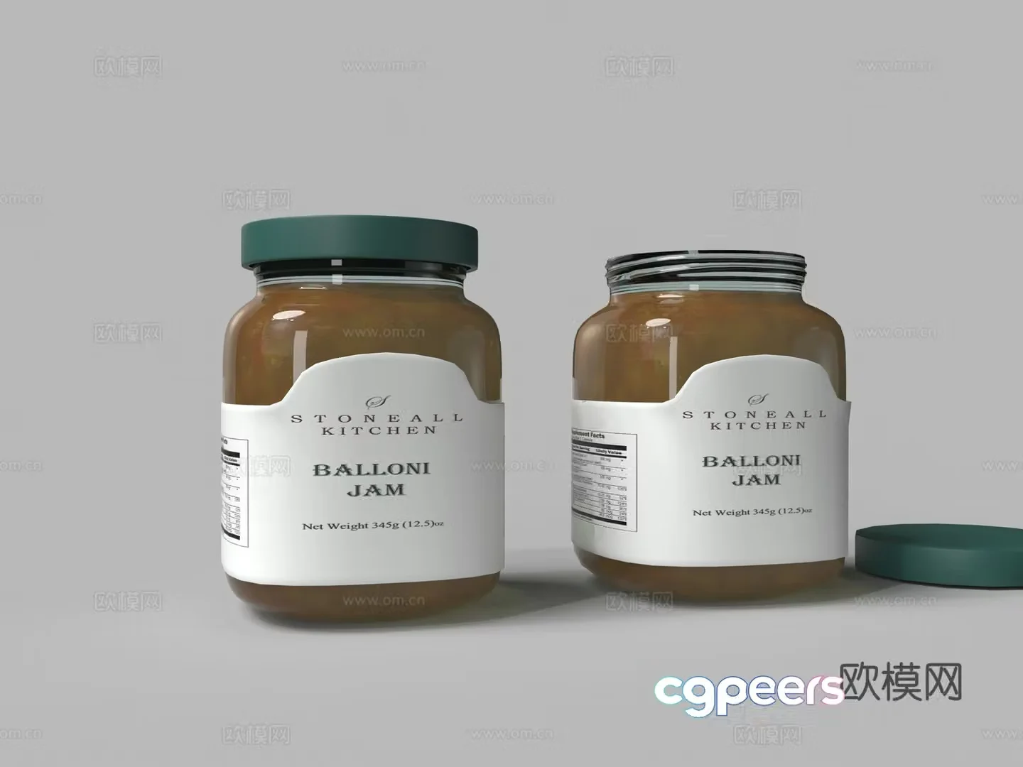 Food canned tomato jam 3d model