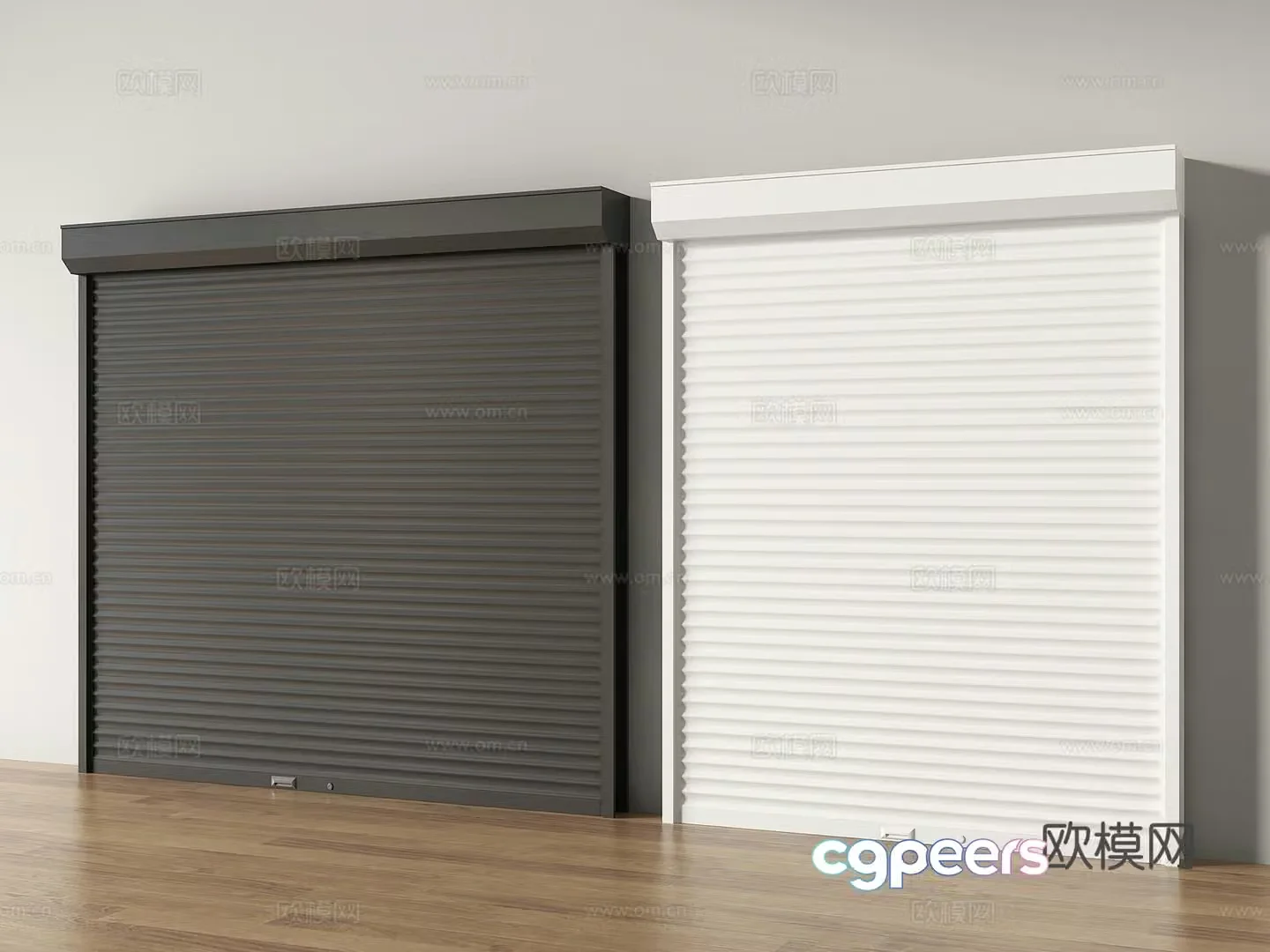 rolling shutter door rolling shutter garage door 3d model