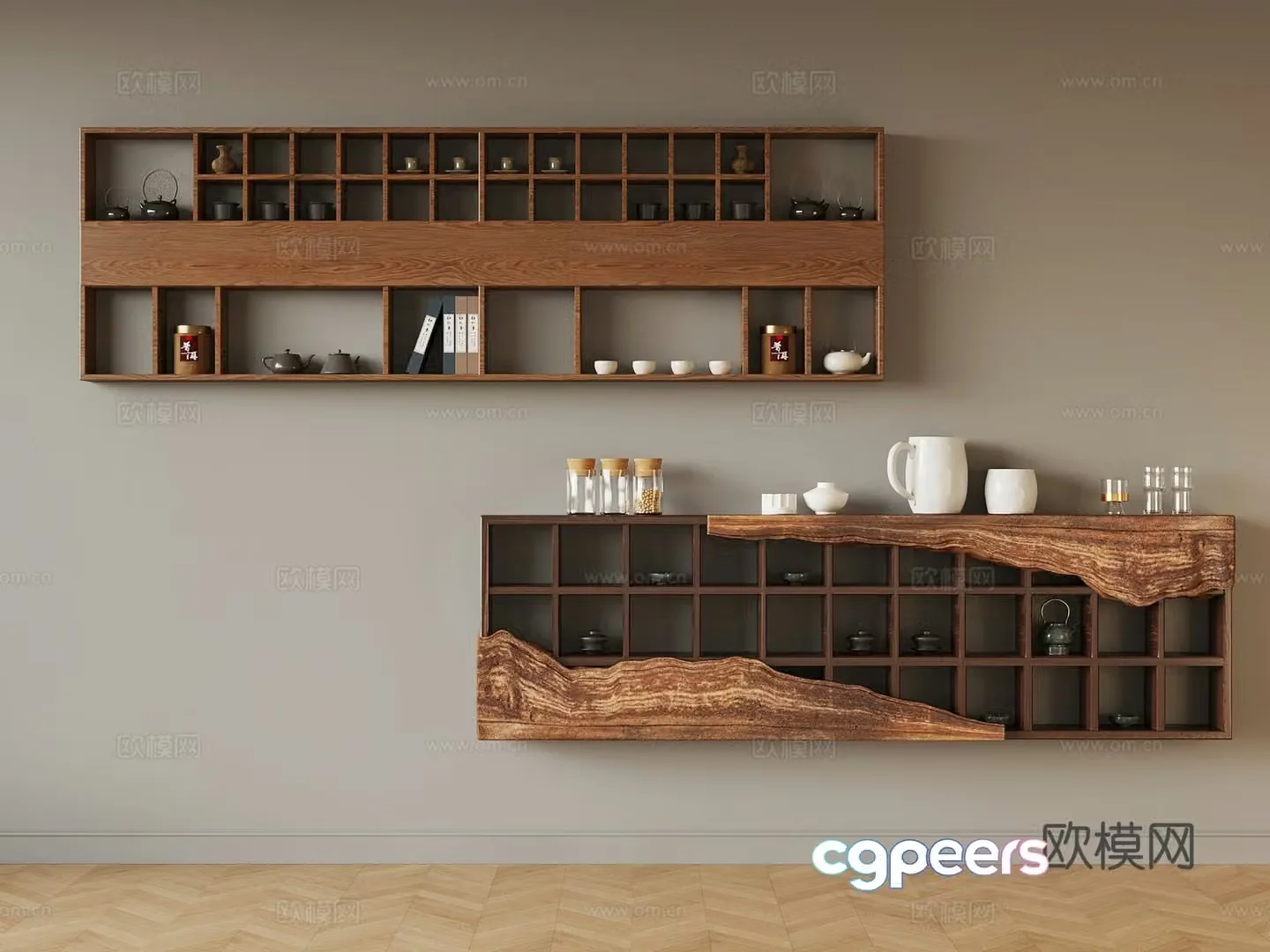 Tea cabinet new Chinese tea cabinet 3D model