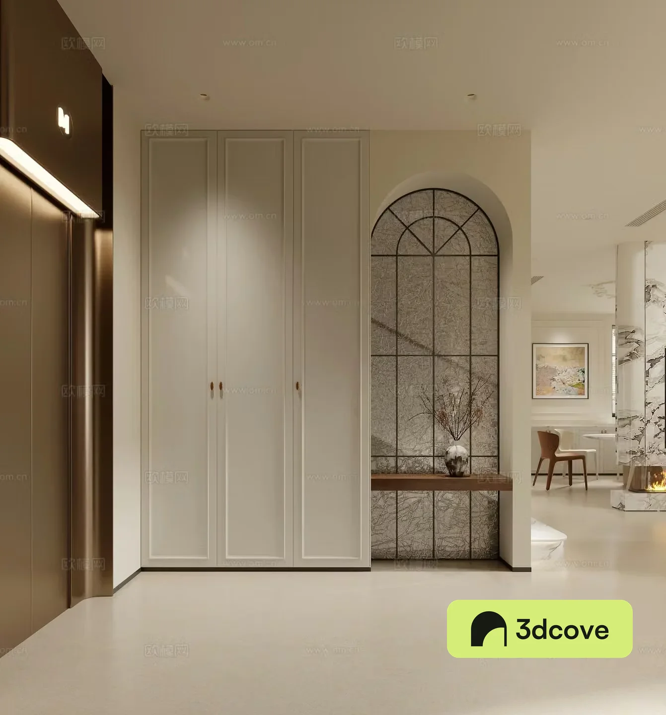 French entrance 3D model