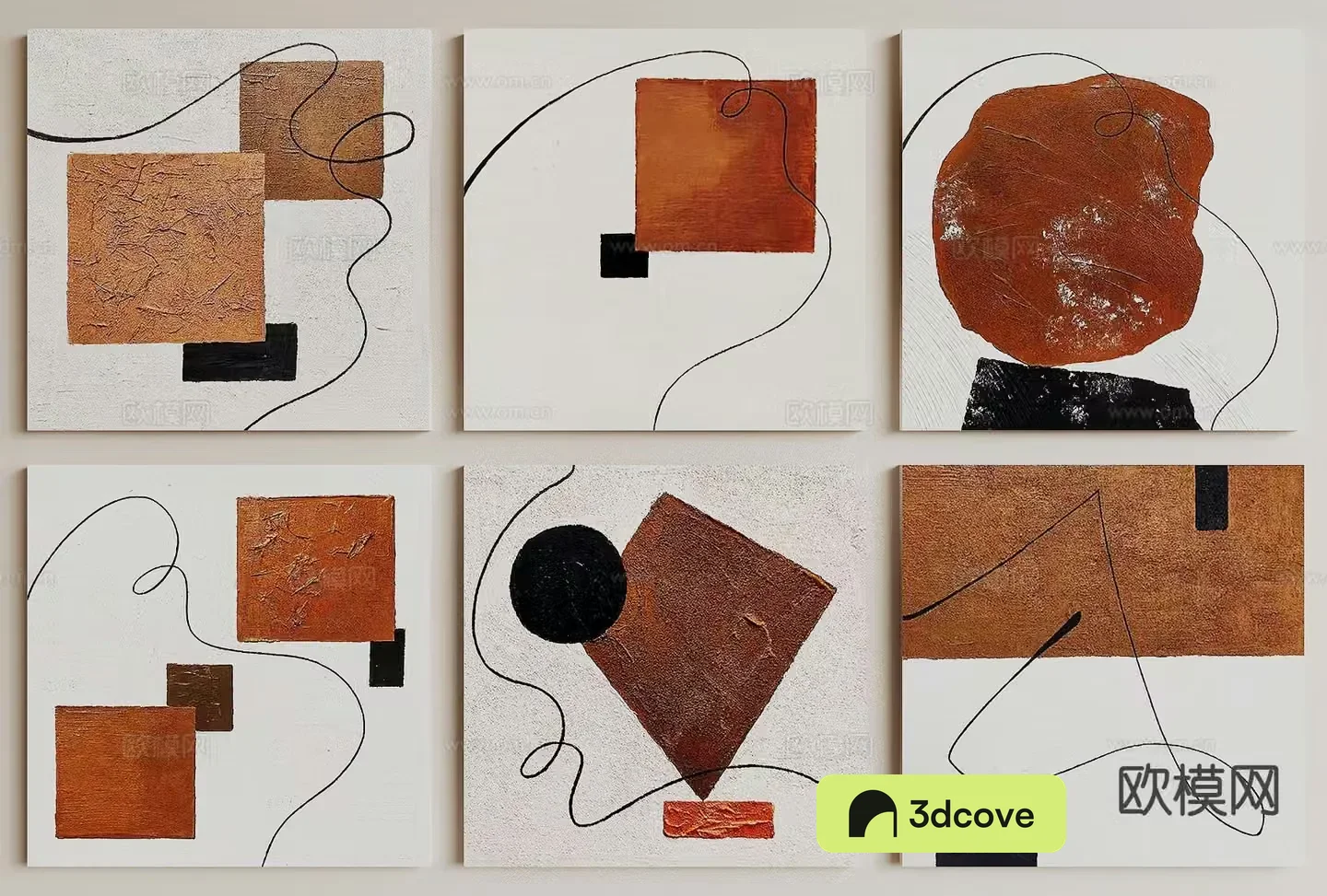 Modern abstract hanging painting texture painting decorative painting