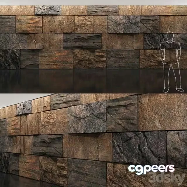 3ds Max Free – Wild Stone Wall