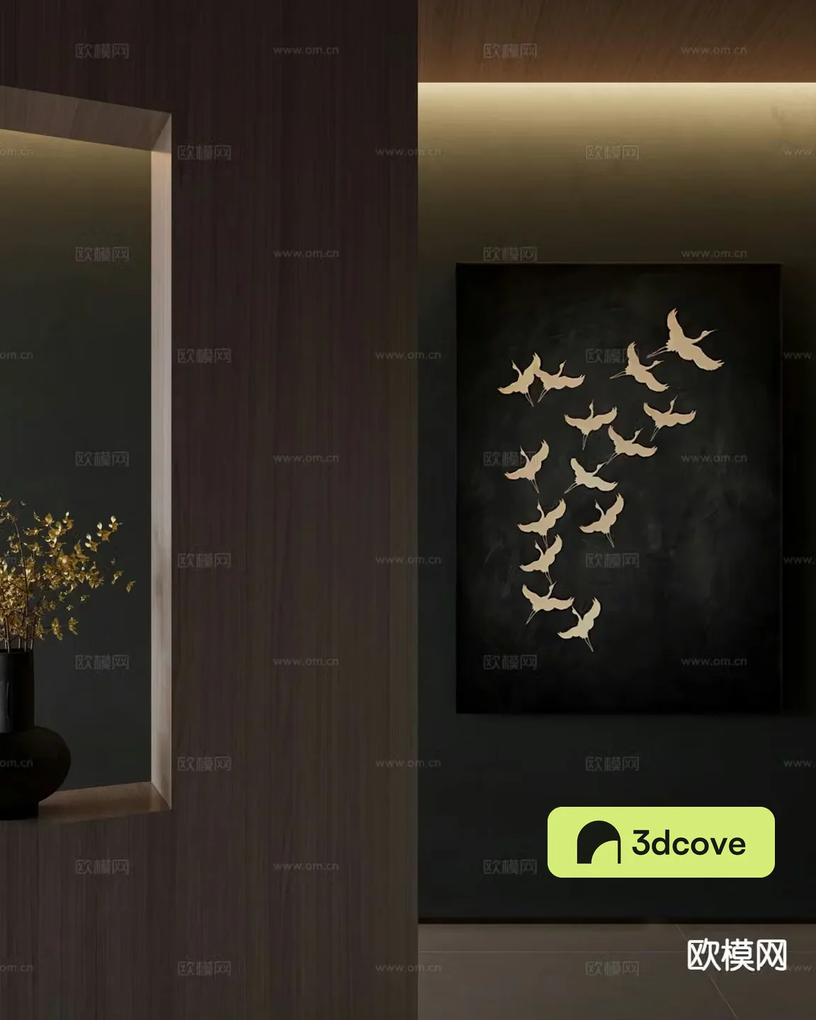 Wabi-sabi art painting decorative painting