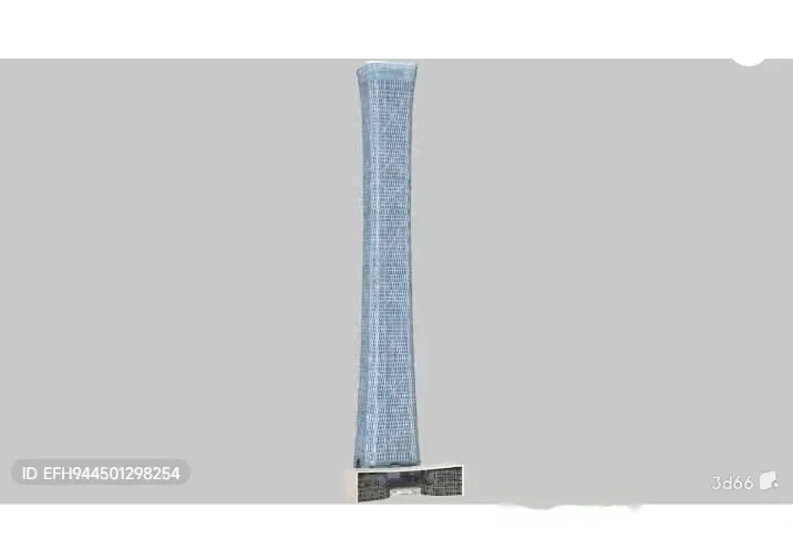 A Long Narrow Grey Fabric 3D Model – 11349 – VRAY Render