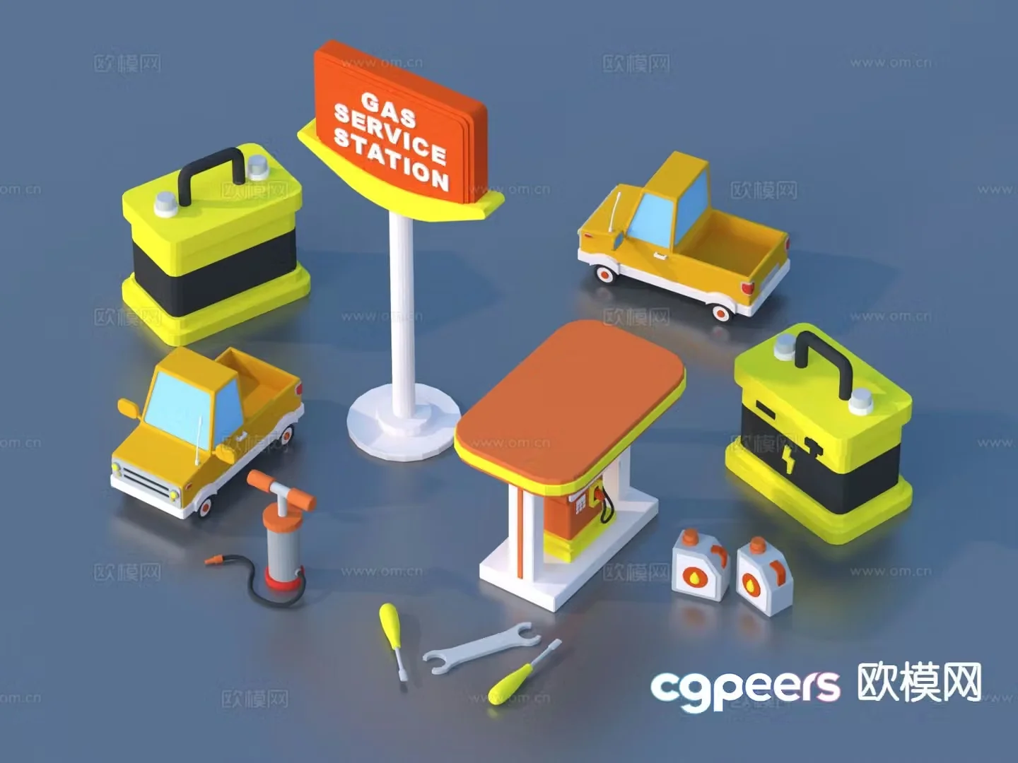 cartoon toys mini toys educational toys 3d model