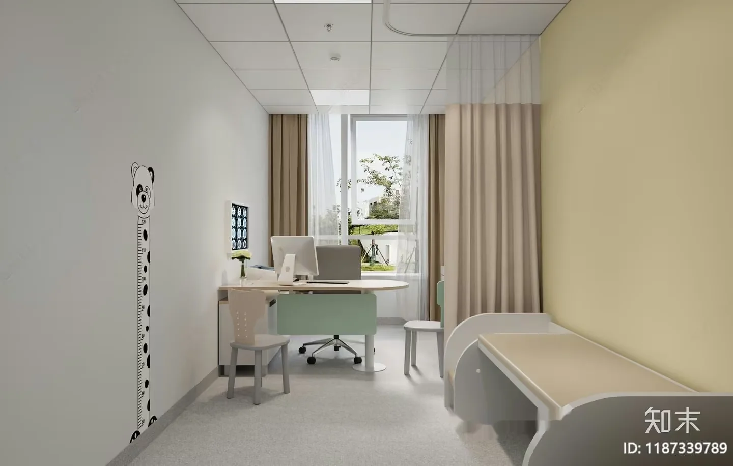 Modern Medical Office 3D Model – 9843 – VRAY Render