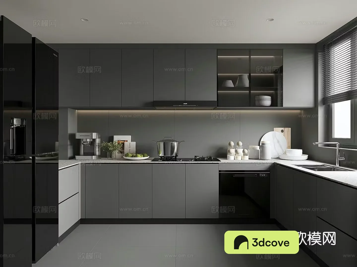 Premium gray kitchen