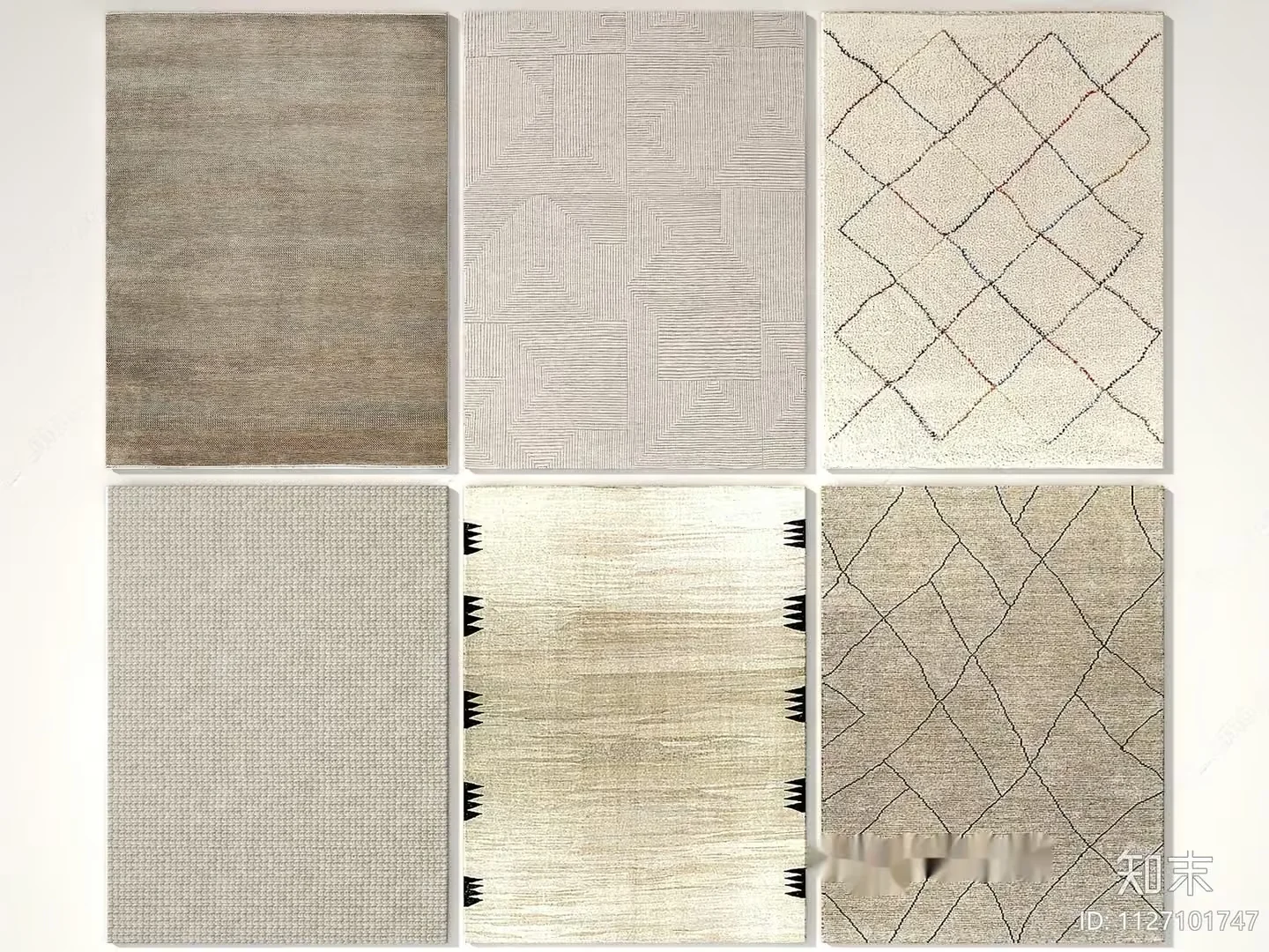 Rugs With Various Patterns And Colors 3D Model – 22531 – VRAY Render