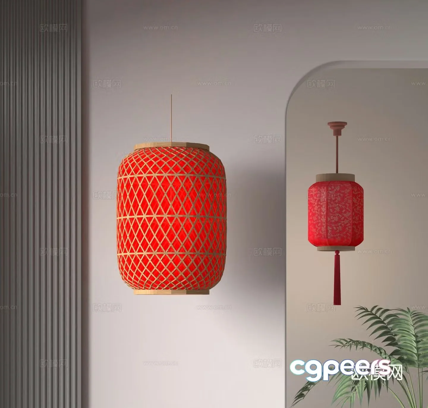 Chinese lantern 3d model
