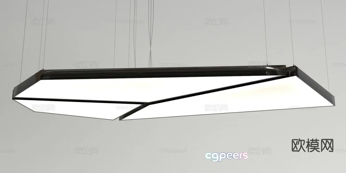 Creative chandelier hall chandelier 3d model