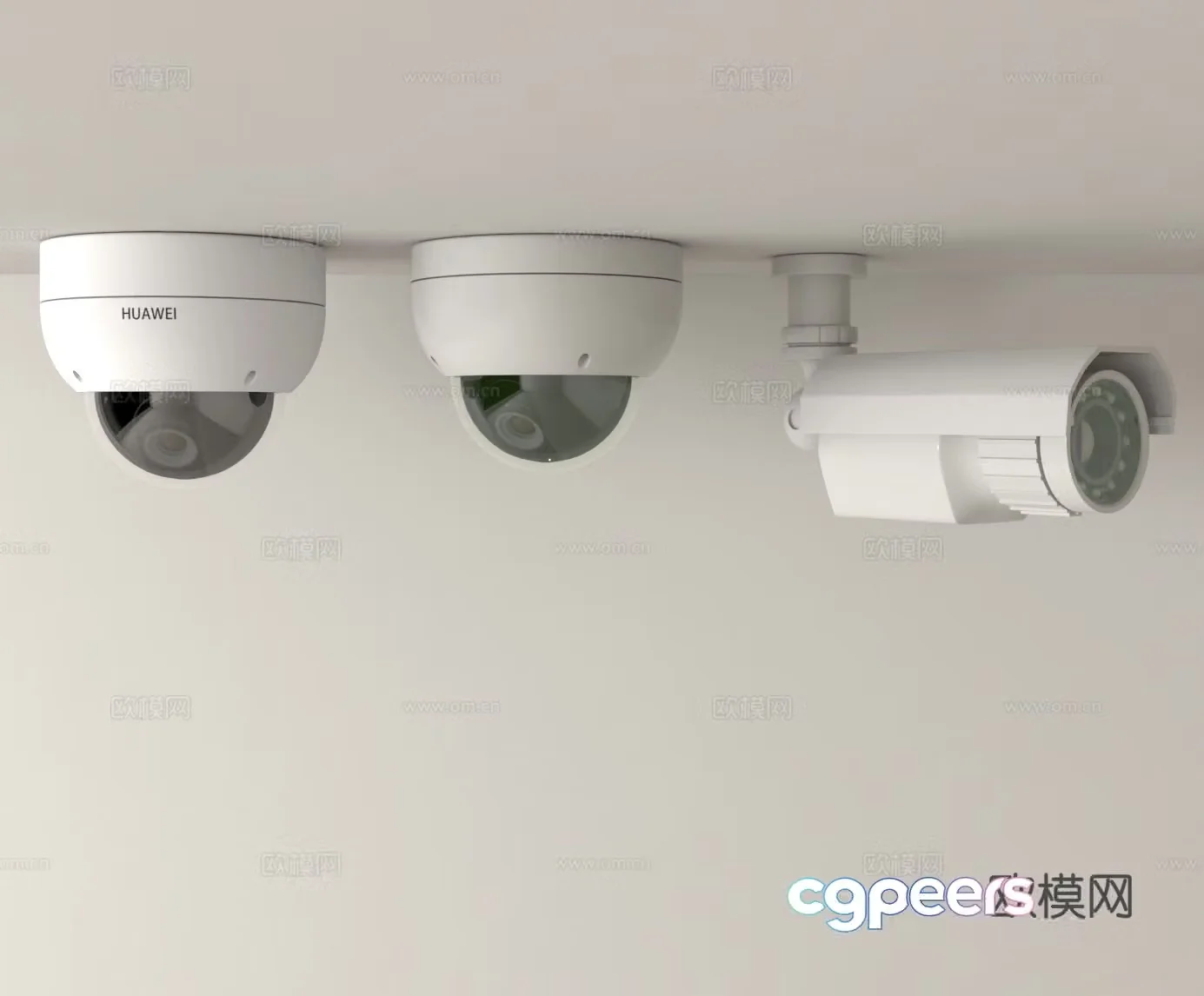 Intelligent security high-definition surveillance camera #spheric surveillance #gun type surveillance camera 3D model