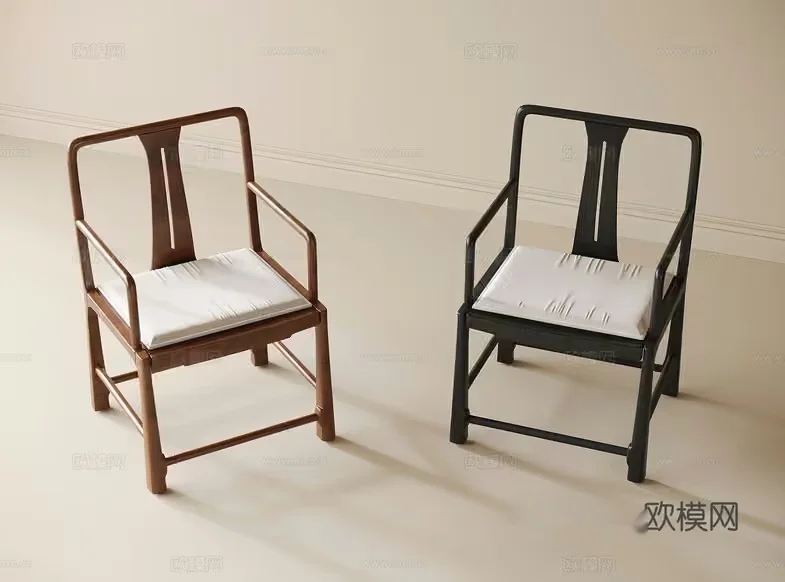 Wooden Chairs 3D Model – 13579 – VRAY Render