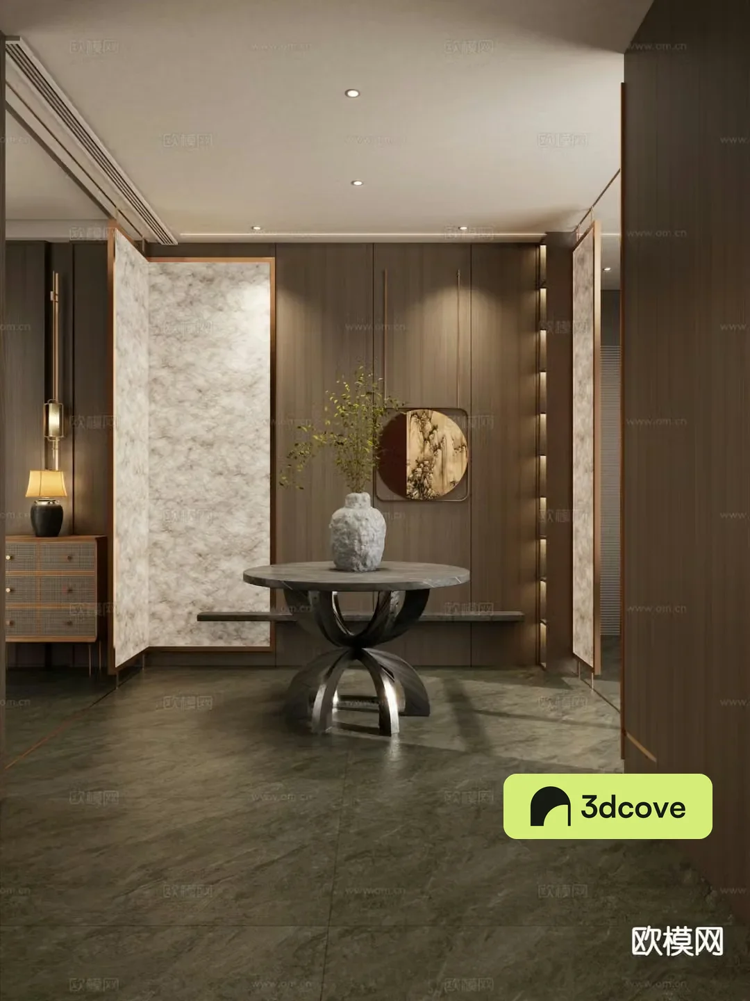 New Chinese style entrance hall aisle