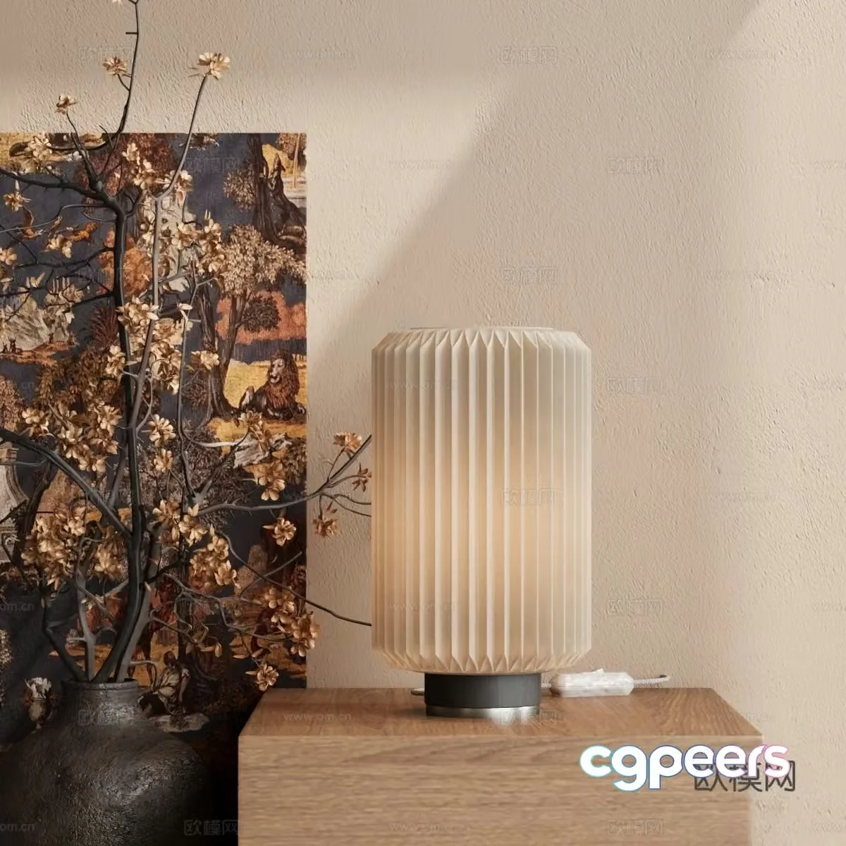 Modern desk lamp 3d model