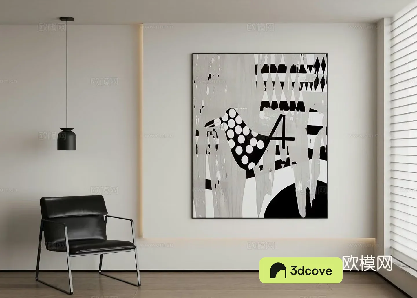 Modern abstract painting decorative painting