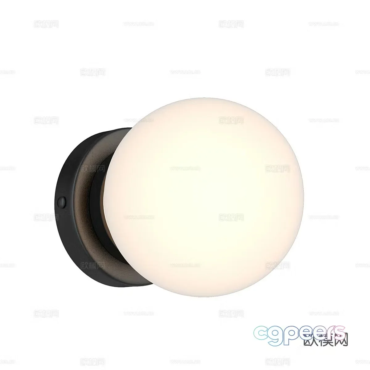 Modern simple spherical wall lamp Wall lamp Simple spherical wall lamp Decorative wall lamp Living room wall lamp 3D model