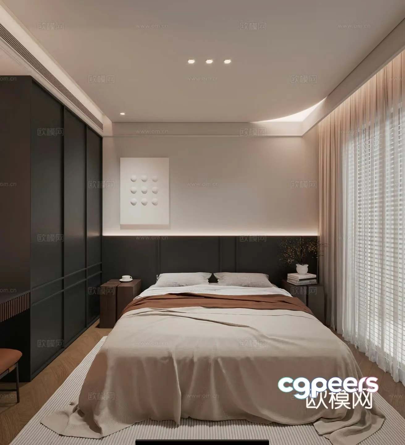 Medieval style bedroom second bedroom 3D model