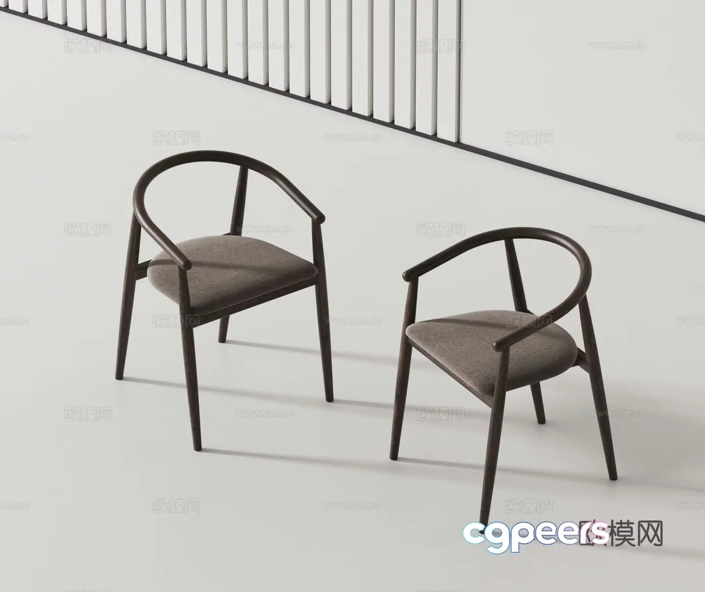 Modern single chair 3d model