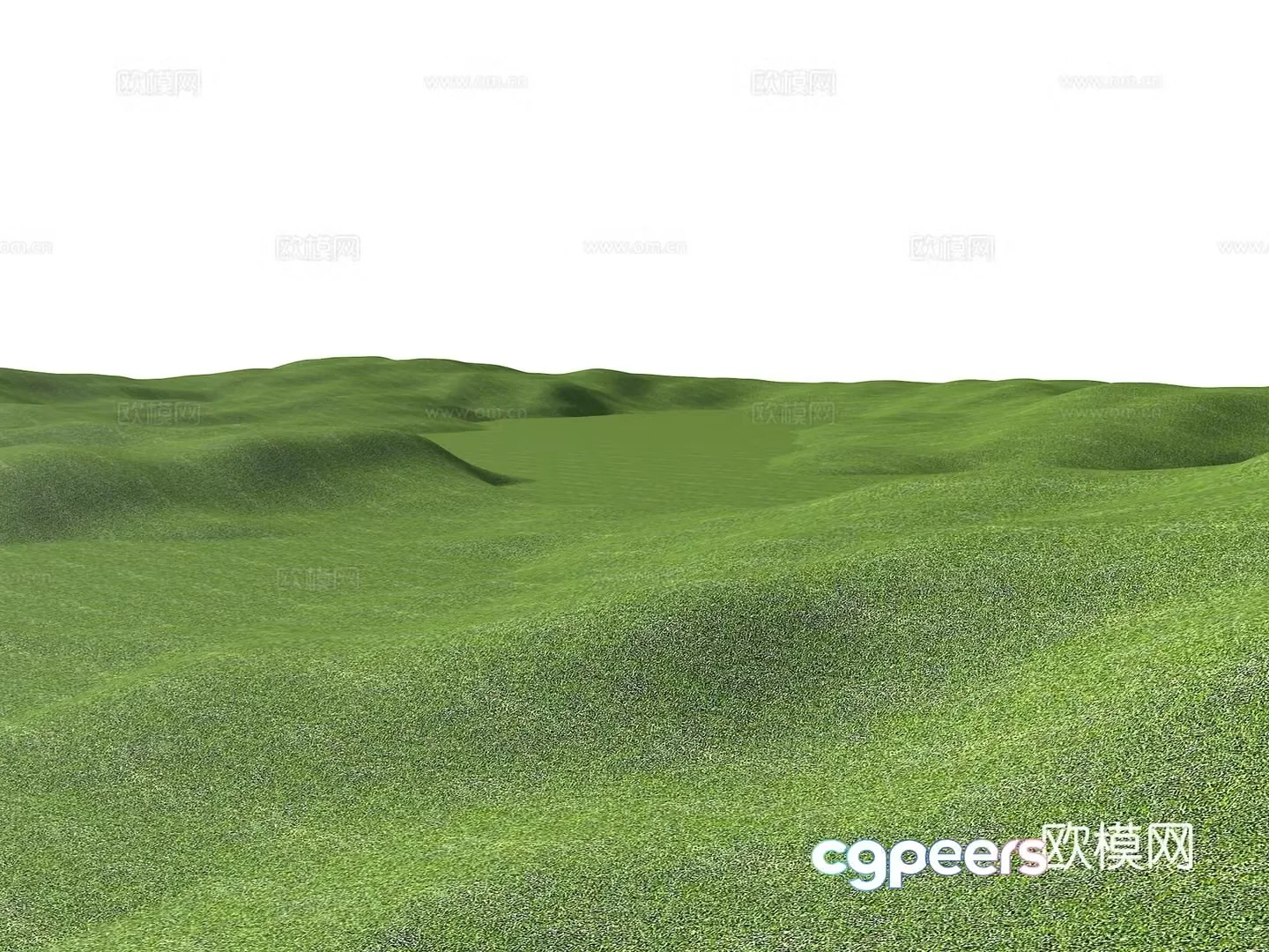 Modern large grassland landscape terrain grassland micro-terrain golf course landscape mountain terrain mountain 3d model