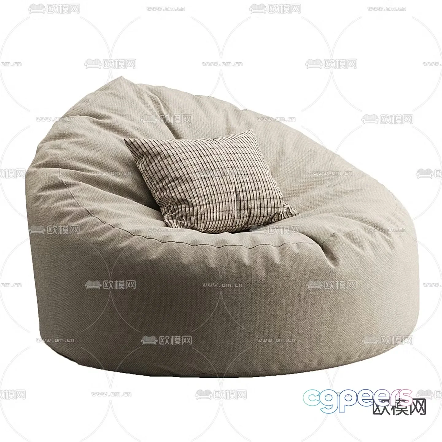 GreatBeanBags modern beanbag 3d model