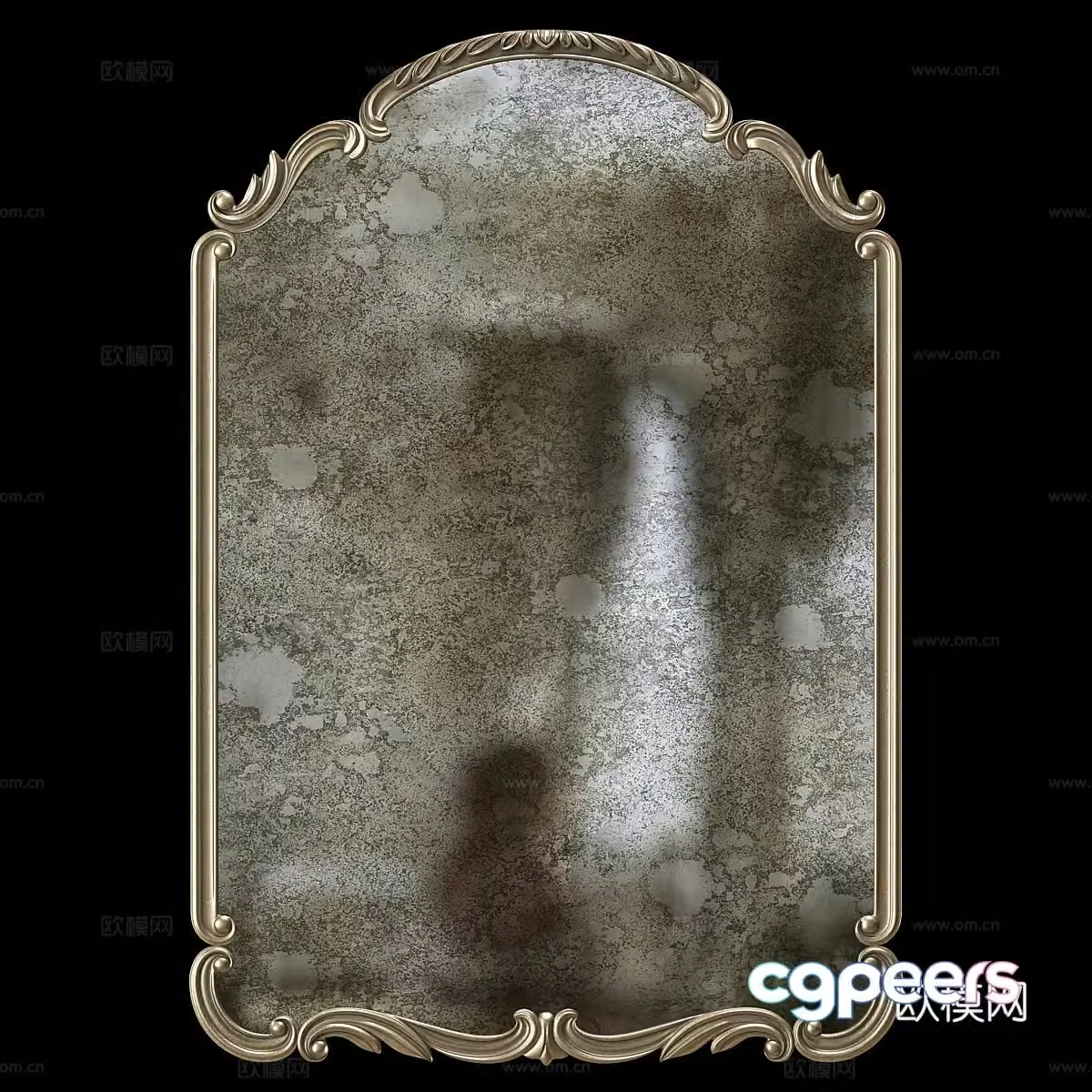 French decorative mirror 3d model