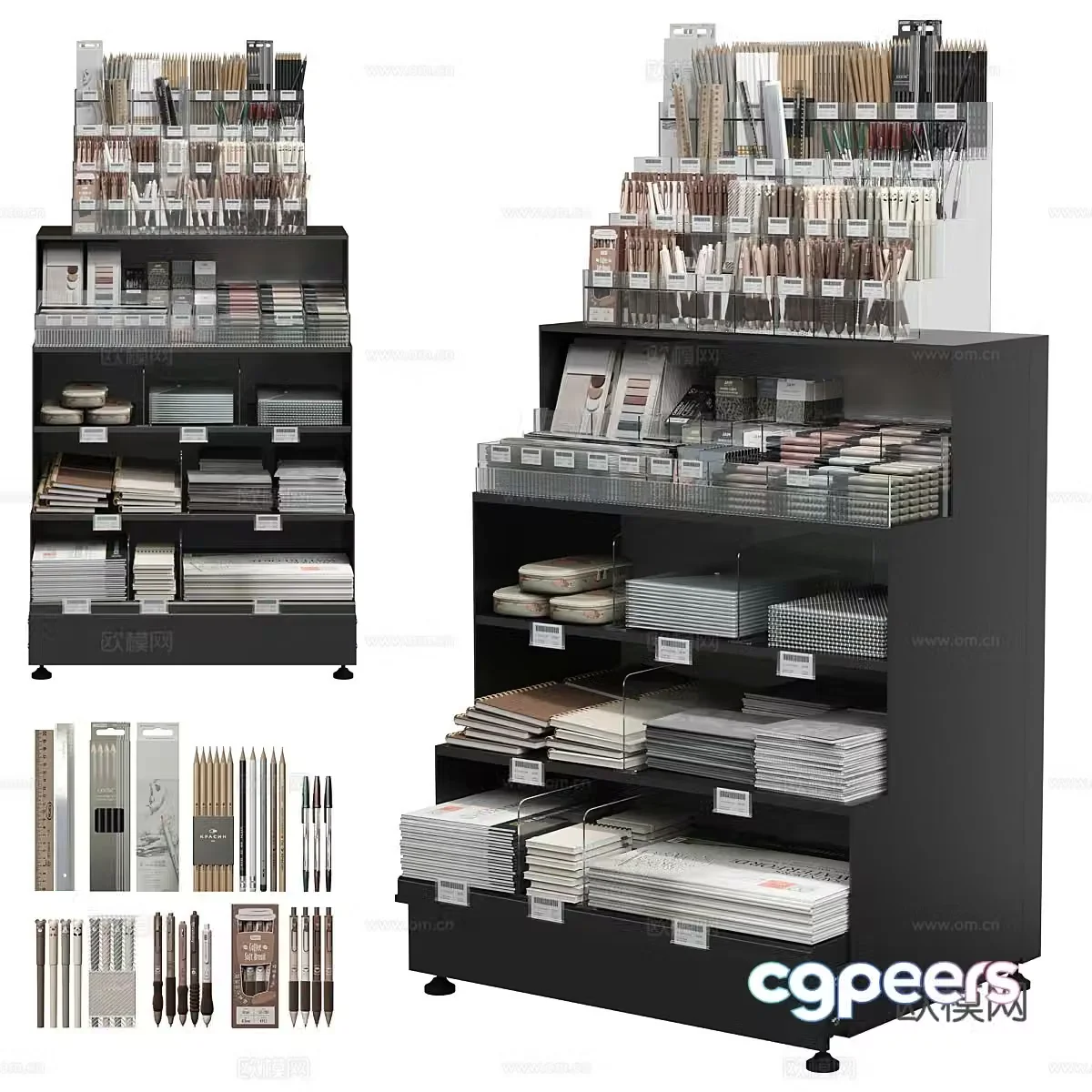 Stationery cabinet Stationery Stationery Store 3D model
