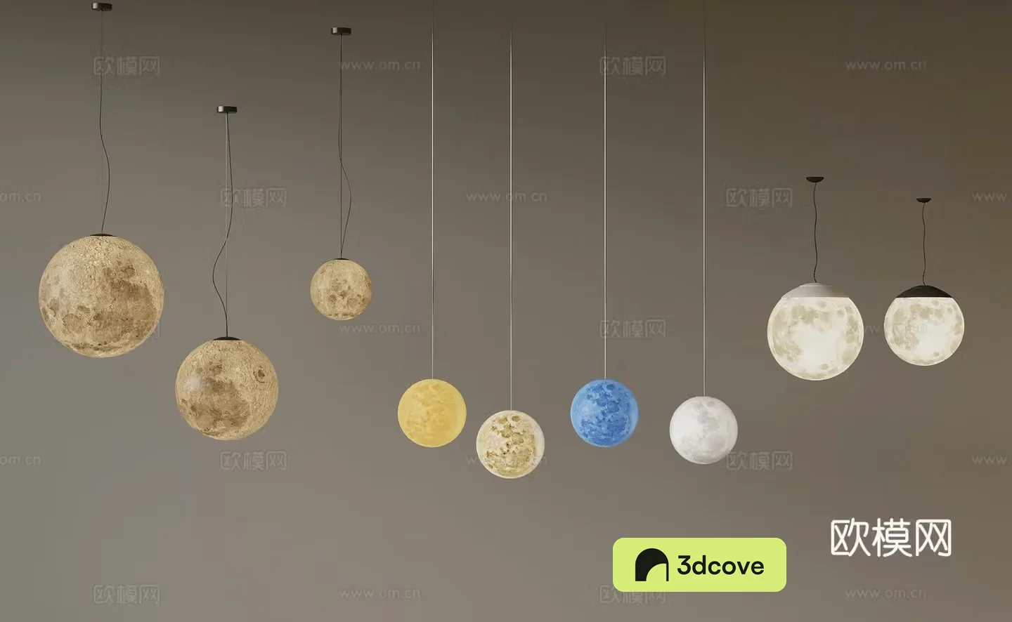 Modern Chandelier Moon Light