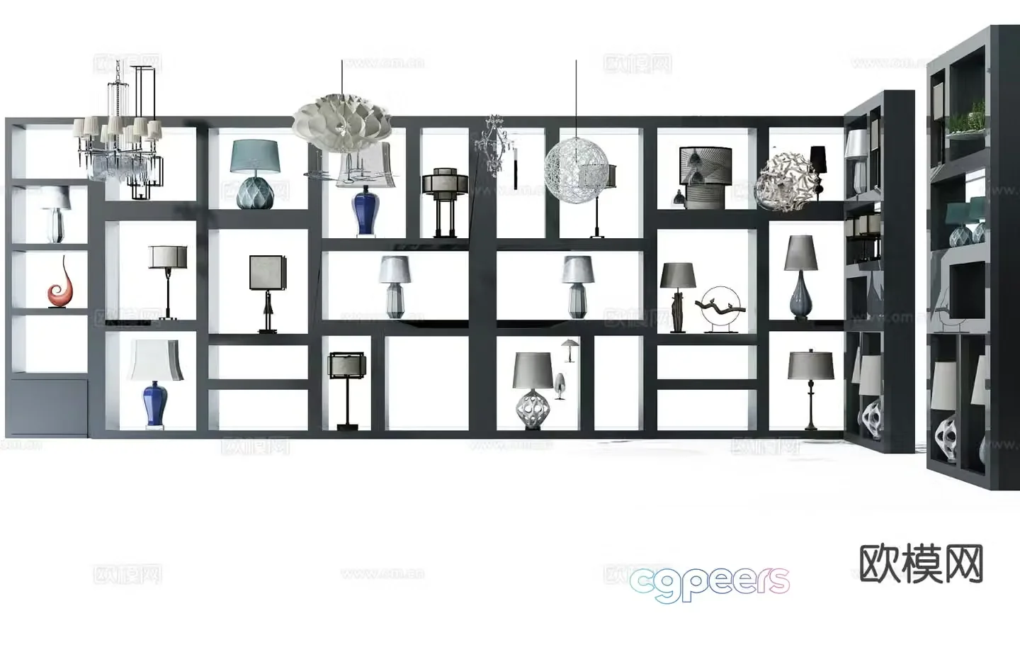 Modern desk lamp 3d model