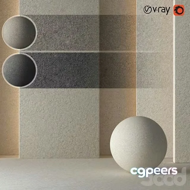 3ds Max Free – 3 Plaster Concrete Material 8K (Seamless – Tileable) DrCG No 59