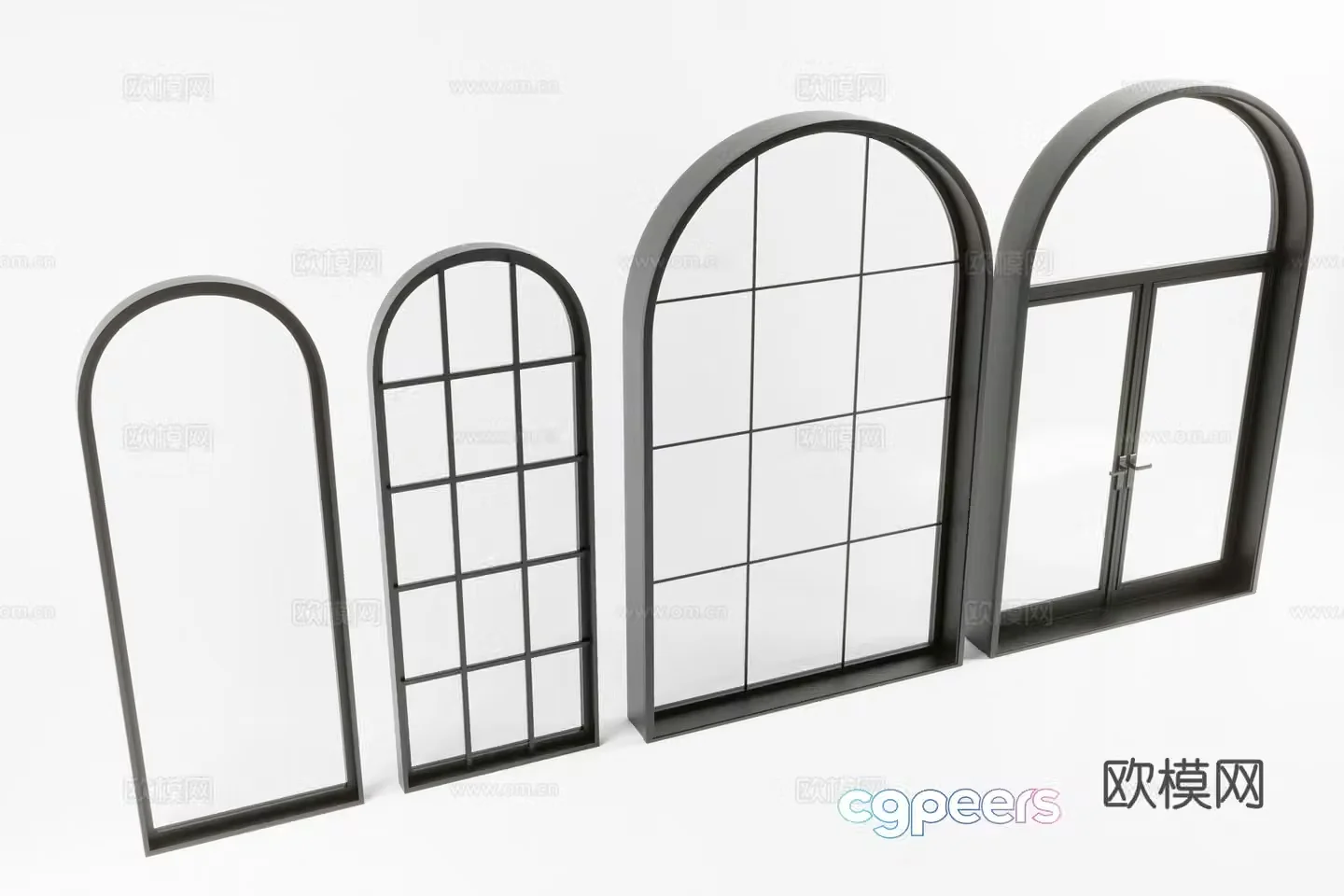 Door Single Open Door 3D Model