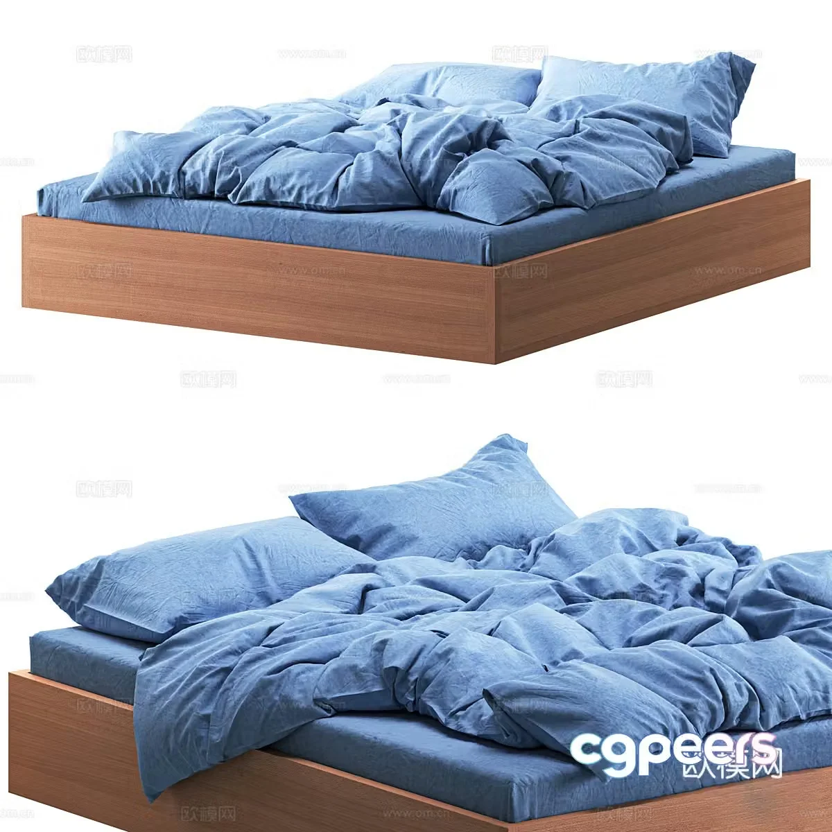 Modern Italian bedding 3d model