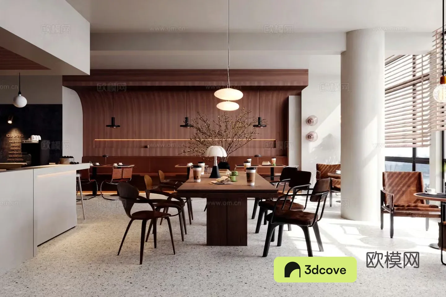 Wasabi Light Food Shop Cafe 3D Model