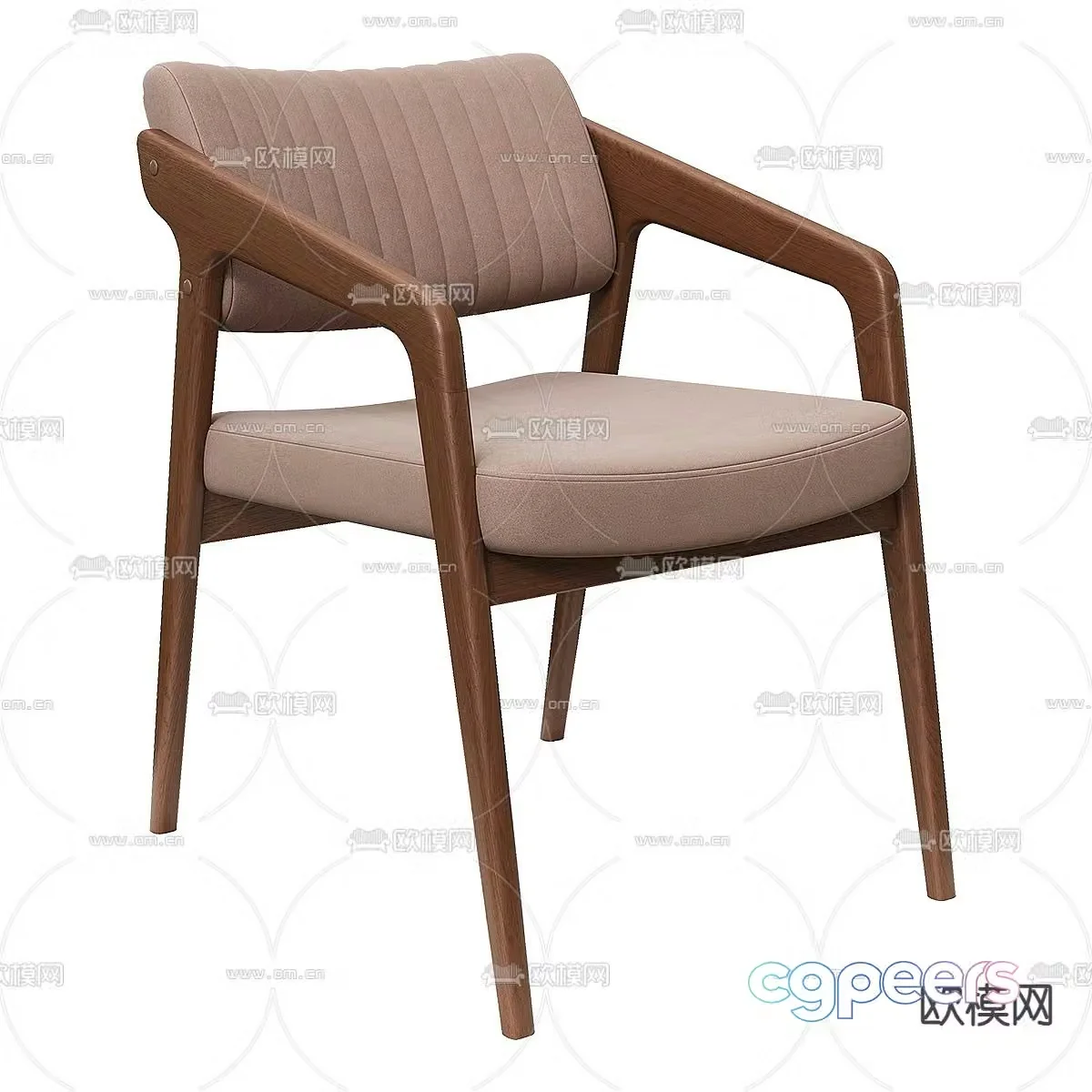 Wabi-sabi chair dining chair 3d model