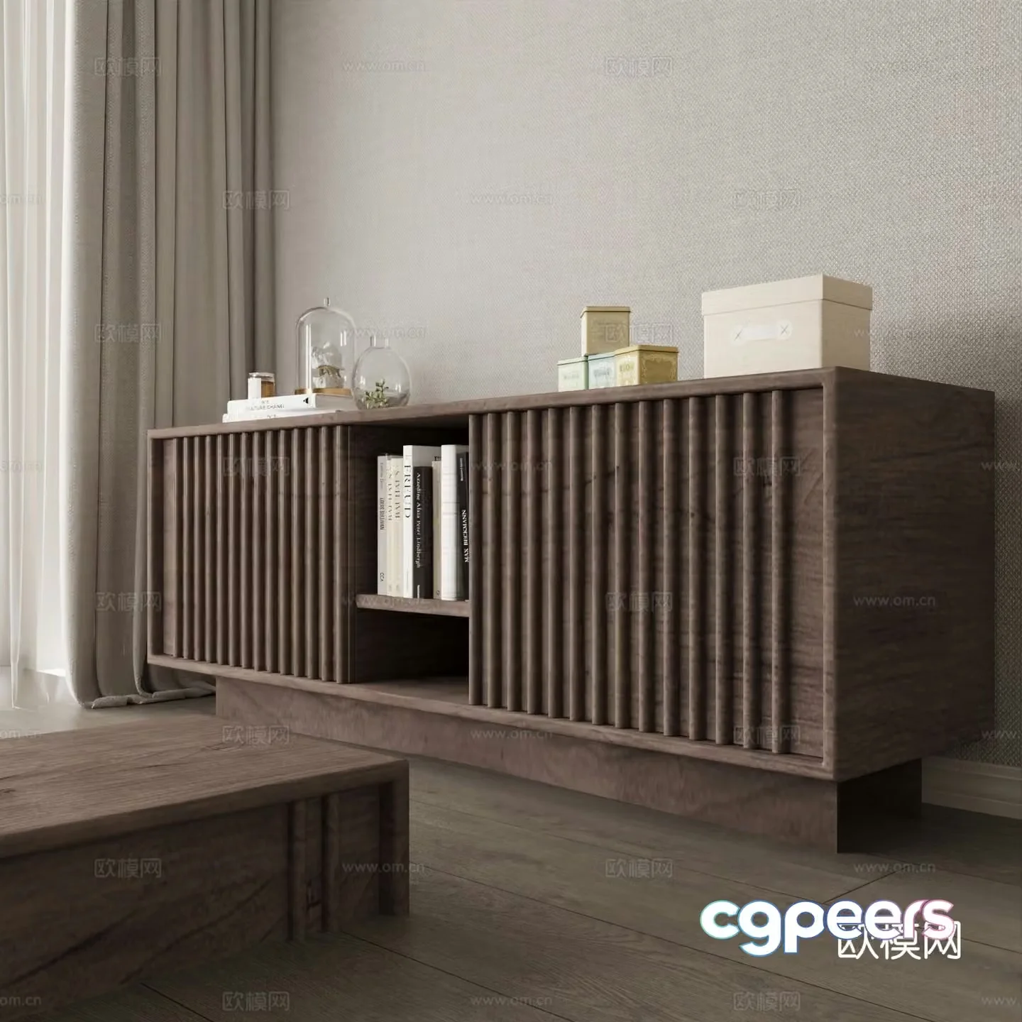 Wabi-sabi TV cabinet 3d model