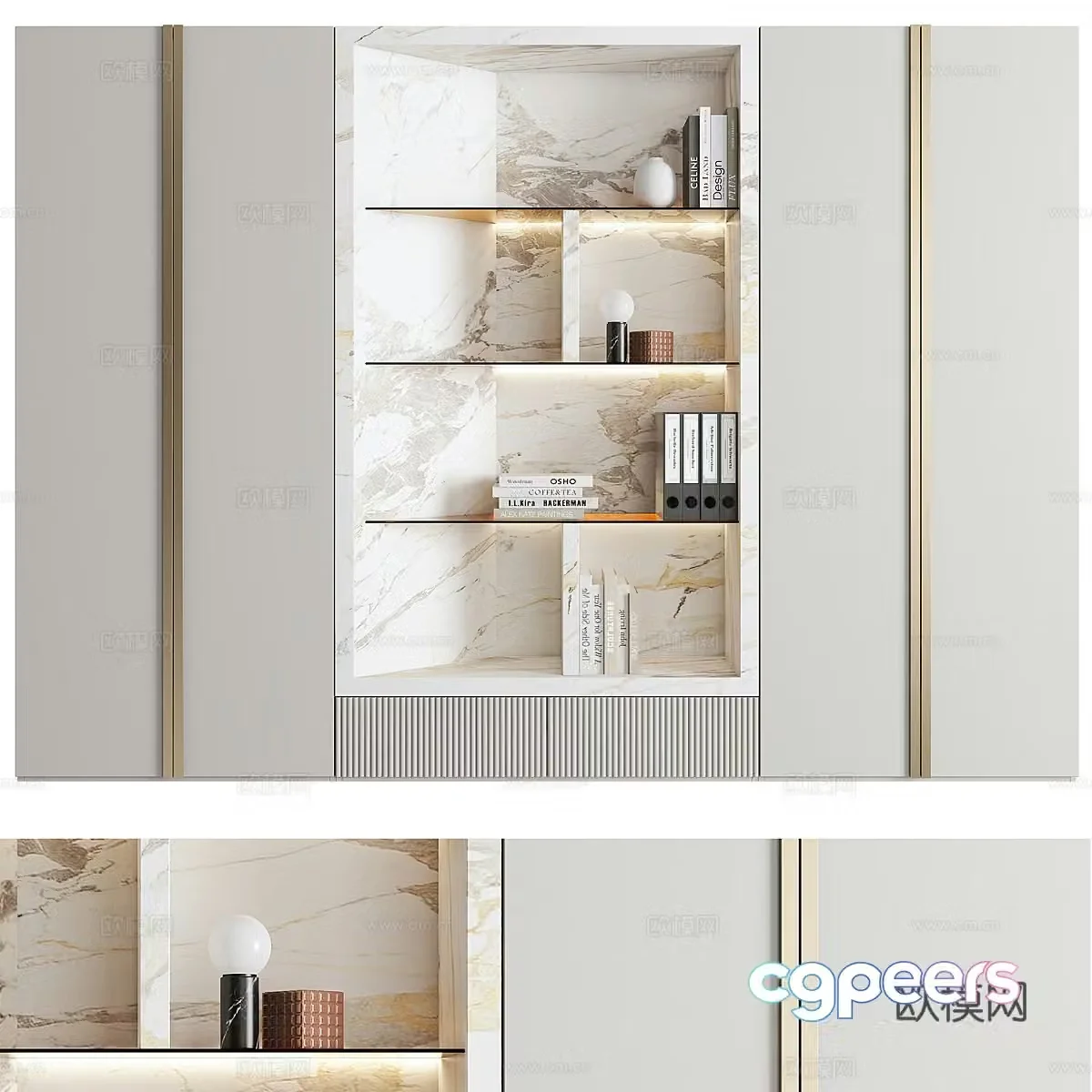 Modern wardrobe 3d model