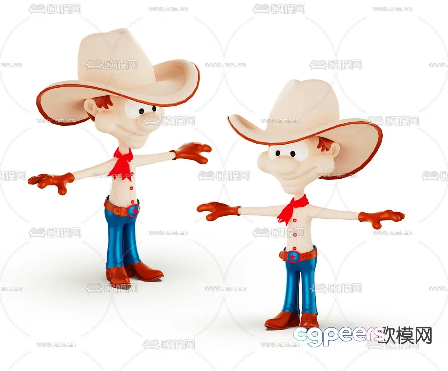 Modern cartoon doll toy 3d model