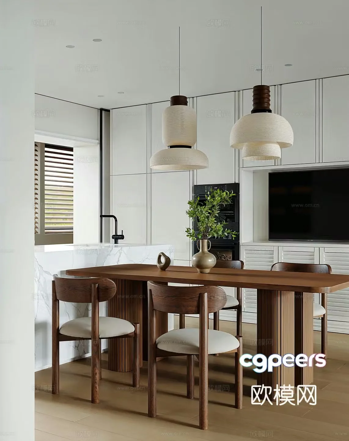 Modern restaurant 3d model