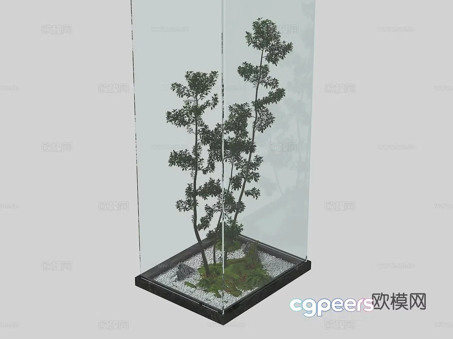 plant landscape plant pile 3d model