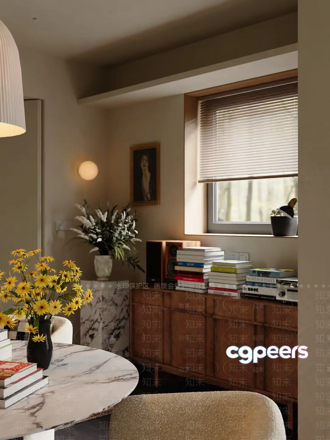 Cozy Dining Room 3D Model – 4678 – VRAY Render