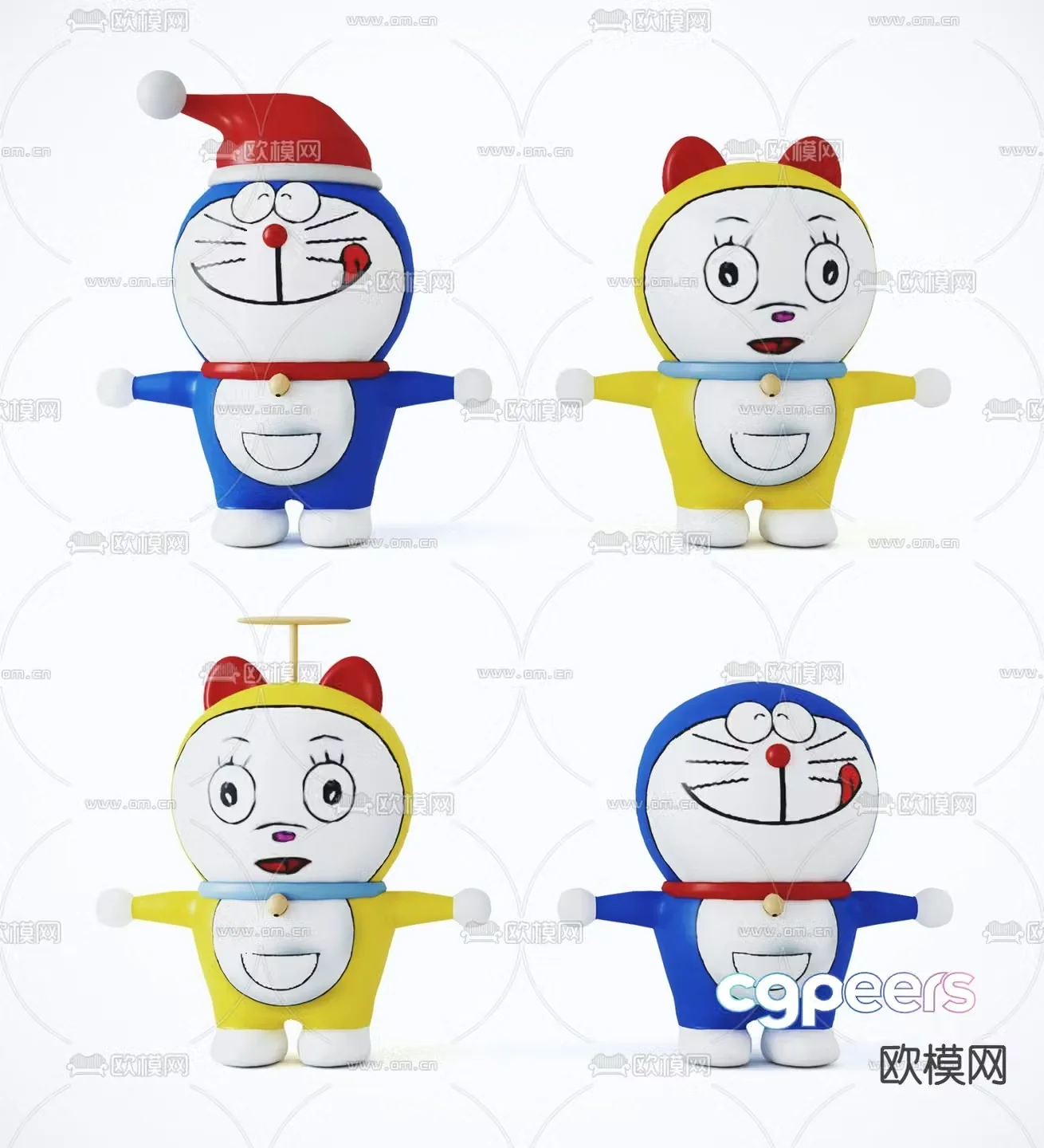 Modern Doraemon Doraemon toy 3d model
