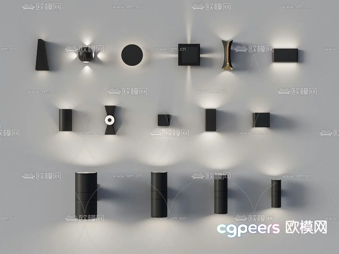 Wall lamp aisle lamp 3d model