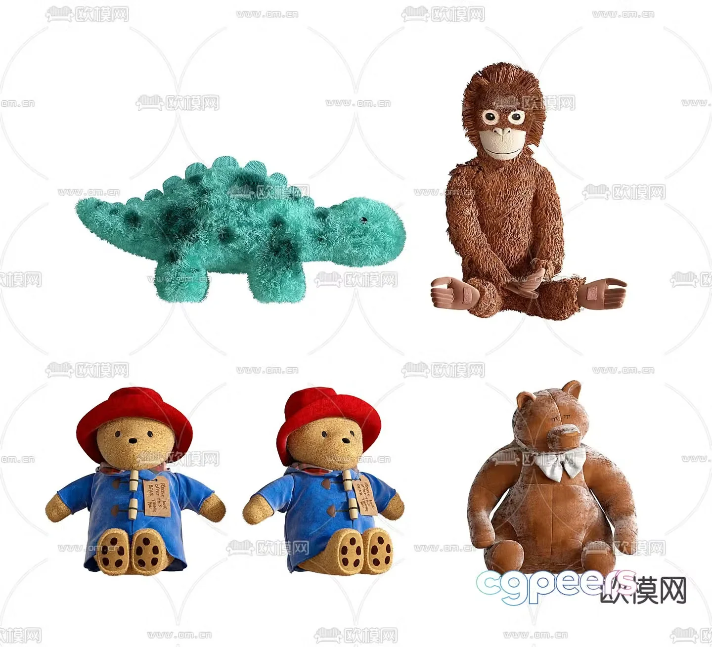 stuffed toy doll 3d model