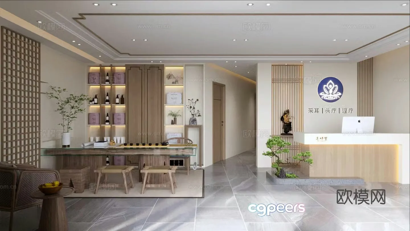 Chinese ear picking shop 3D model