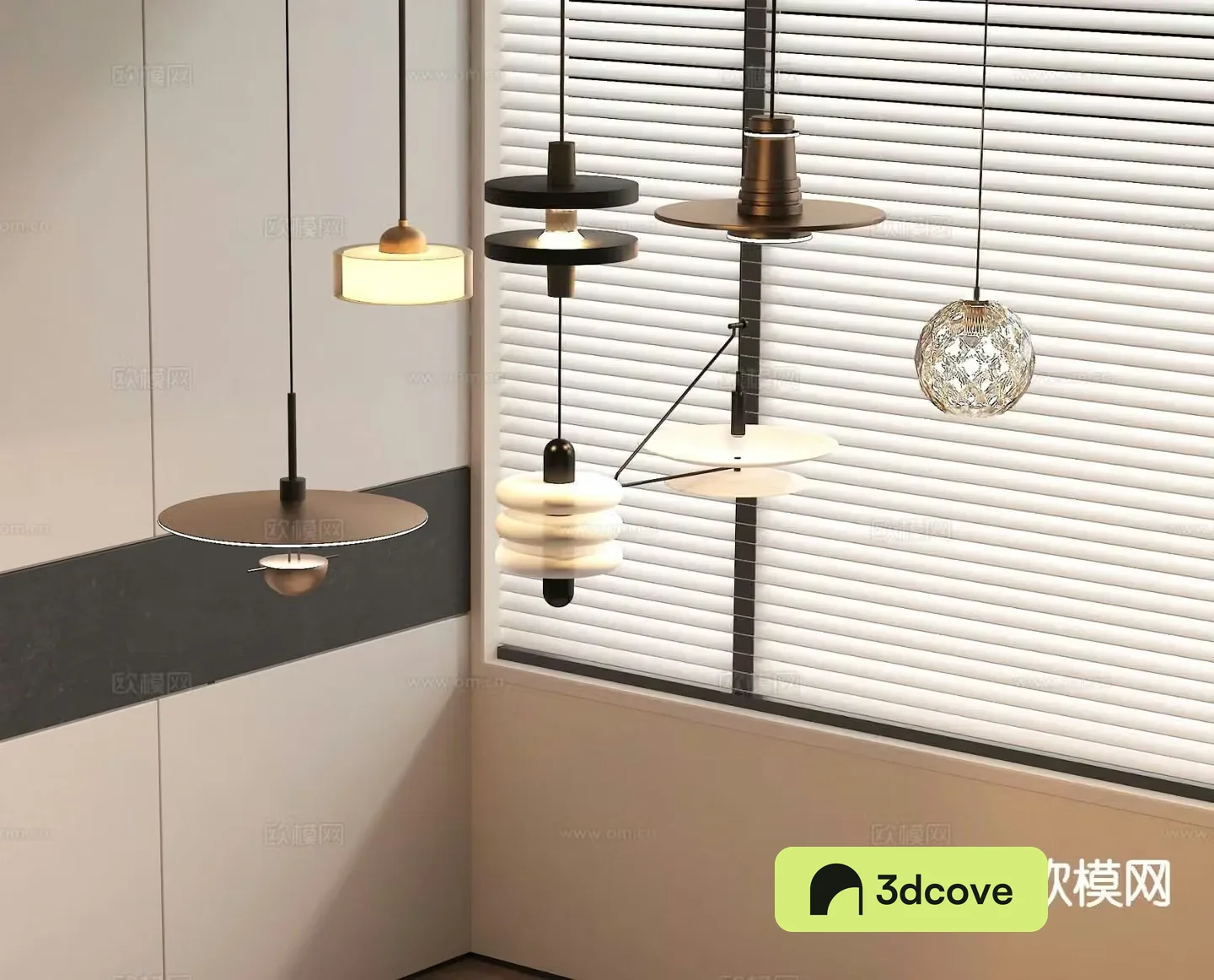 Bedside small chandelier