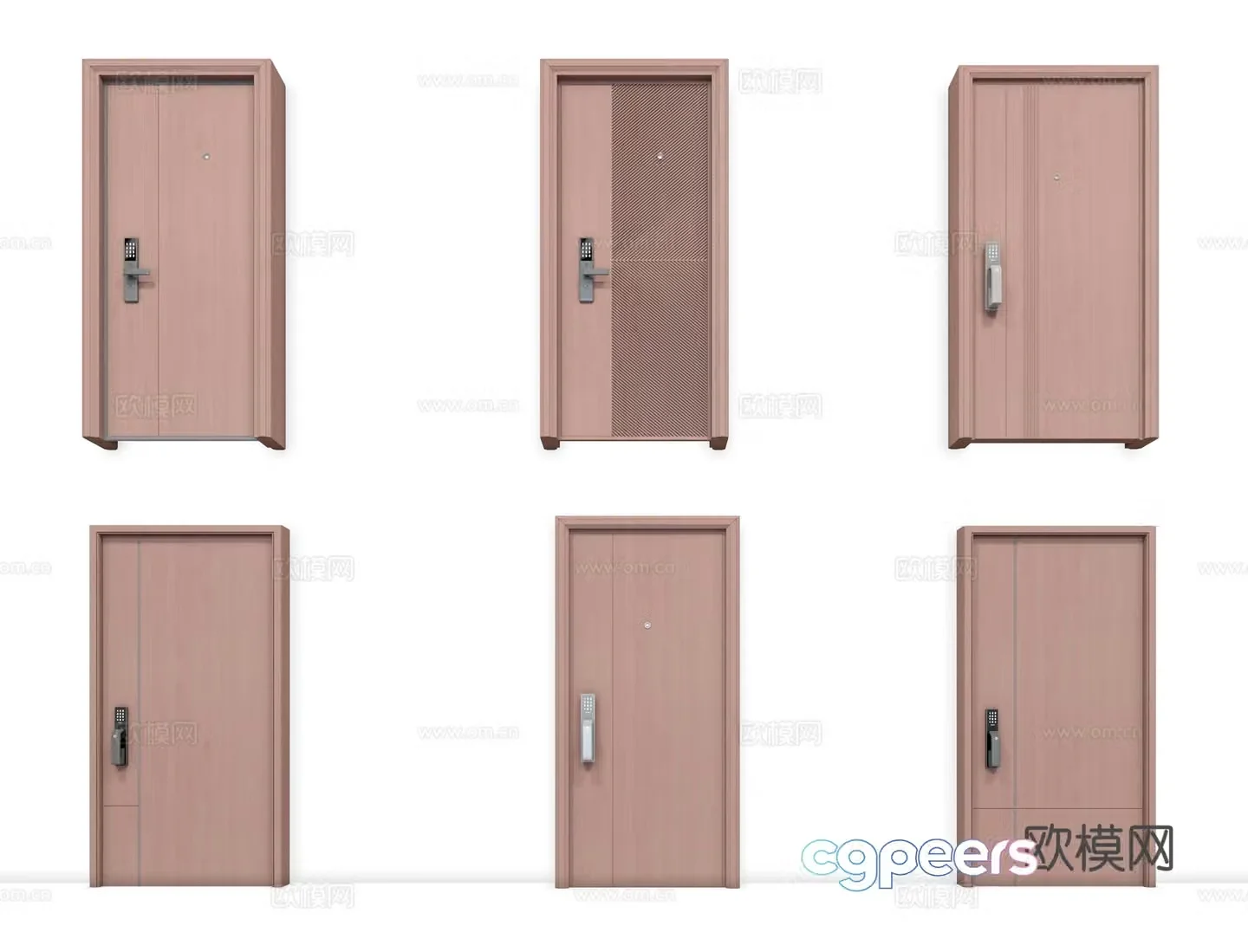 3D model of entry door